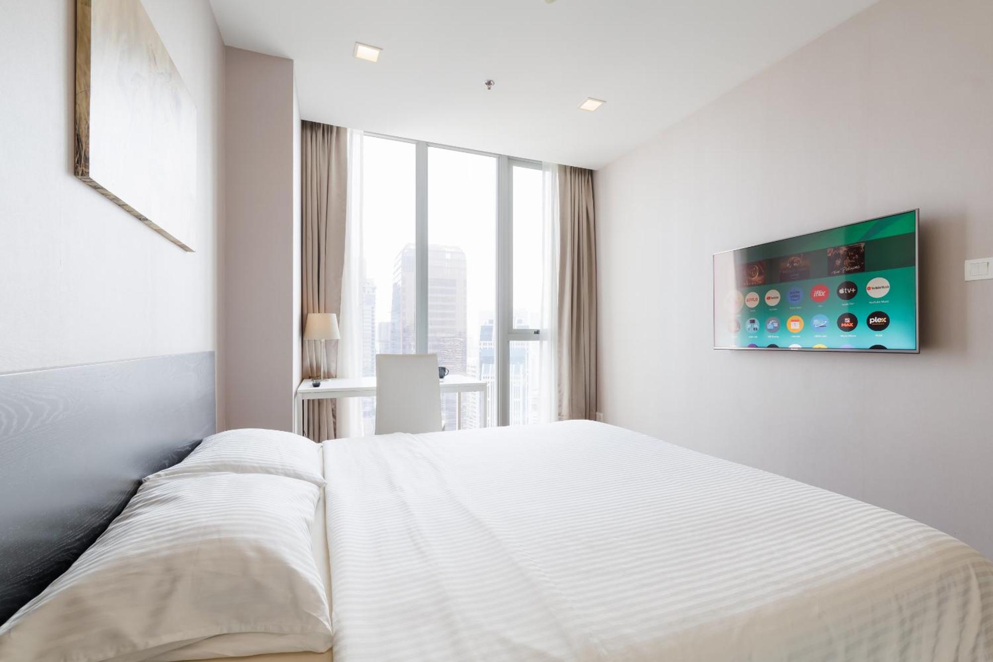 Modern Luxury 2 Bedrooms At Bts Nana On 30 Floor Bangkok Exterior photo