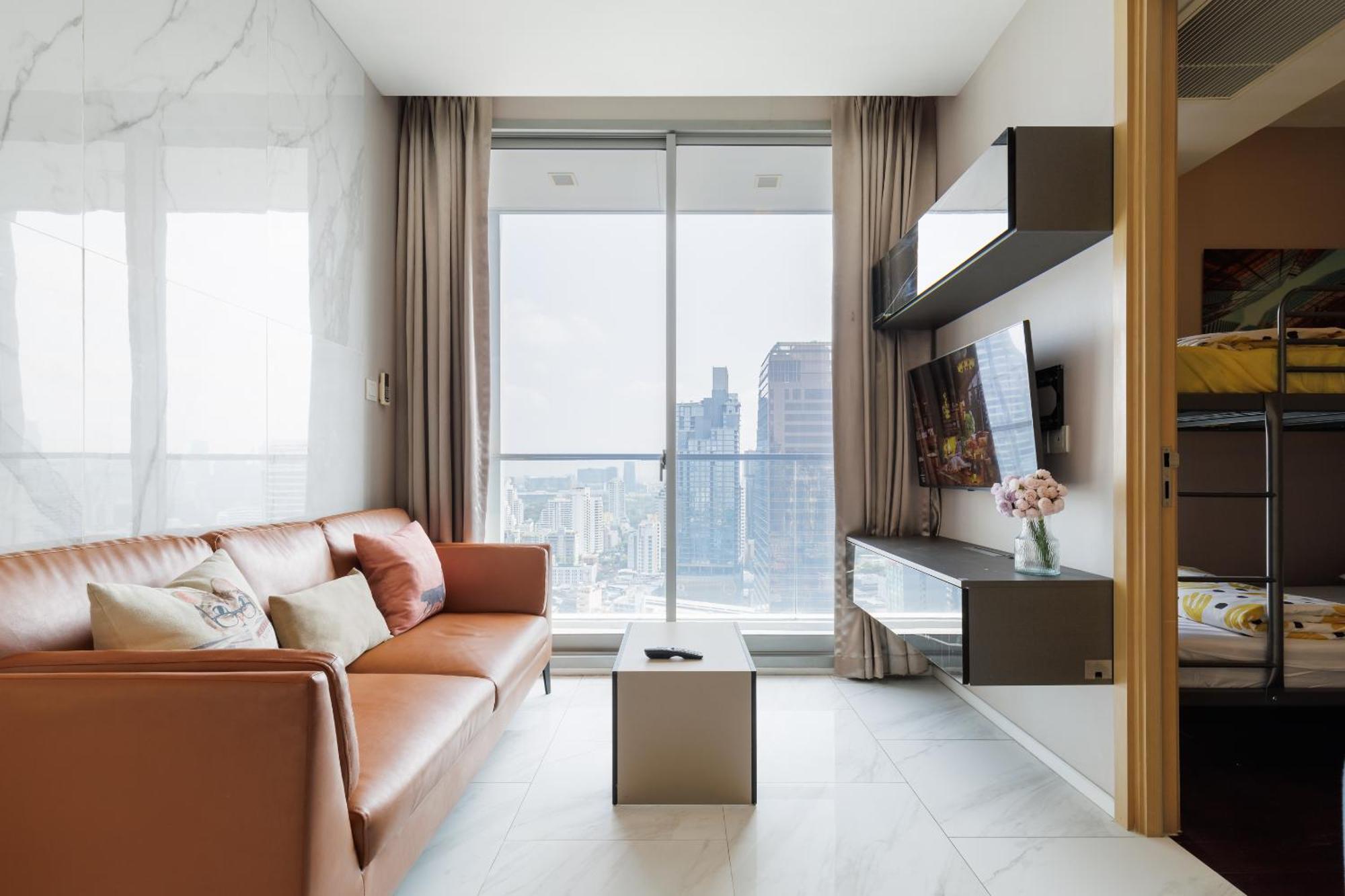 Modern Luxury 2 Bedrooms At Bts Nana On 30 Floor Bangkok Exterior photo