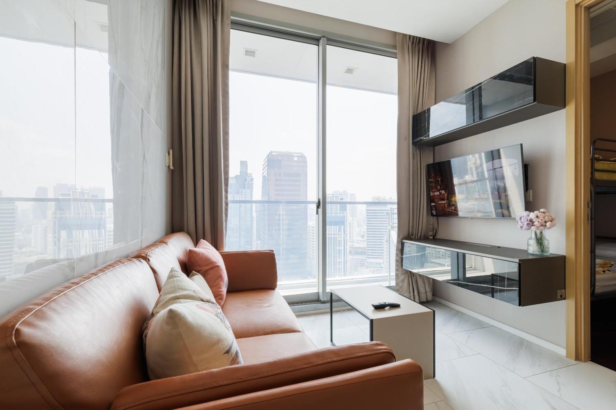 Modern Luxury 2 Bedrooms At Bts Nana On 30 Floor Bangkok Exterior photo